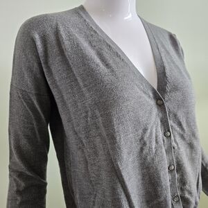 Theory Gray Women's Cardigan Sweater